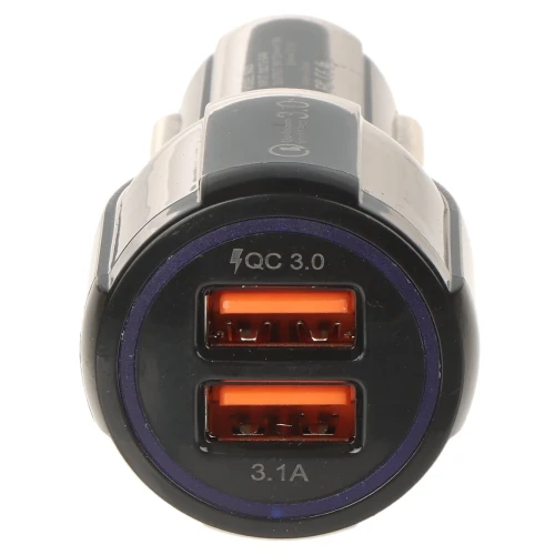 Caricabatterie da auto USB 5V/3.1A/2XUSB-QUICK3.0/CAR